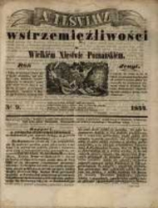 Zwiastun Wstrzemięźliwości w Wielkiem Księstwie Poznańskiem. R. 2. 1844, nr 9