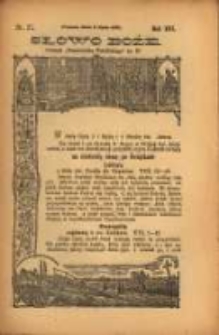 Słowo Boże: dodatek do Przewodnika Katolickiego R.16. 1913 Nr.27