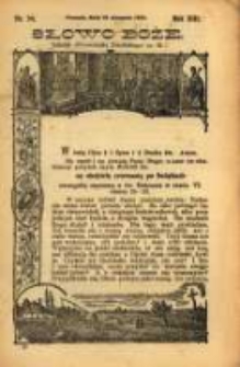 Słowo Boże: dodatek do Przewodnika Katolickiego R.13. 1910 Nr.34