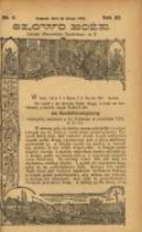 Słowo Boże: dodatek do Przewodnika Katolickiego R.11. 1908 Nr.8