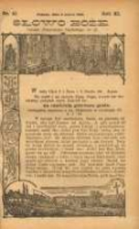 Słowo Boże: dodatek do Przewodnika Katolickiego R.11. 1908 Nr.10