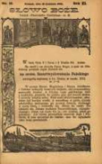 Słowo Boże: dodatek do Przewodnika Katolickiego R.11. 1908 Nr.16
