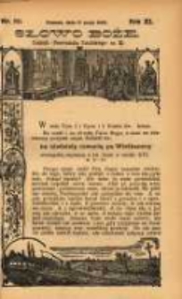 Słowo Boże: dodatek do Przewodnika Katolickiego R.11. 1908 Nr.20