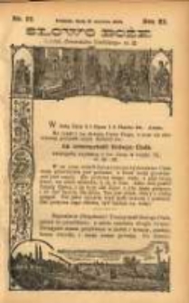 Słowo Boże: dodatek do Przewodnika Katolickiego R.11. 1908 Nr.25