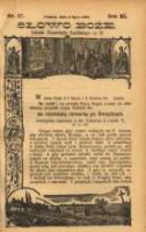 Słowo Boże: dodatek do Przewodnika Katolickiego R.11. 1908 Nr.27