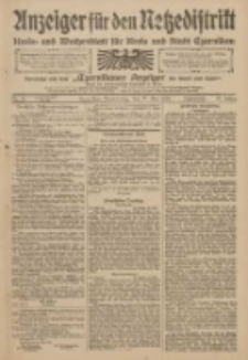 Anzeiger für den Netzedistrikt Kreis- und Wochenblatt für den Kreis und Stadt Czarnikau 1909.05.27 Jg.57 Nr61