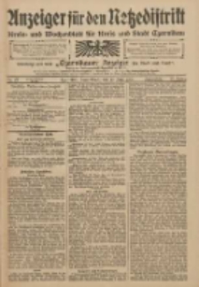 Anzeiger f&uuml;r den Netzedistrikt Kreis- und Wochenblatt f&uuml;r den Kreis und Stadt Czarnikau 1909.06.12 Jg.57 Nr67
