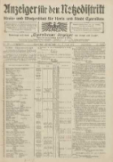 Anzeiger für den Netzedistrikt Kreis- und Wochenblatt für den Kreis und Stadt Czarnikau 1909.05.07 Jg.57 Nr50