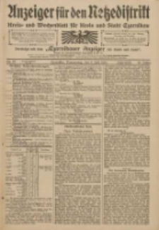 Anzeiger f&uuml;r den Netzedistrikt Kreis- und Wochenblatt f&uuml;r den Kreis und Stadt Czarnikau 1909.07.08 Jg.57 Nr78