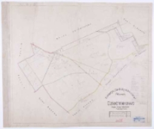 Fundacja "Zakłady K&oacute;rnickie". Folwark Dziećmierowo. Kopia z mapy katastralnej