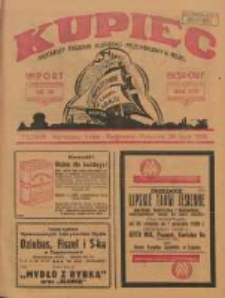 Kupiec: najstarszy tygodnik kupiecko - przemysłowy w Polsce 1928.07.28 R.22 Nr30
