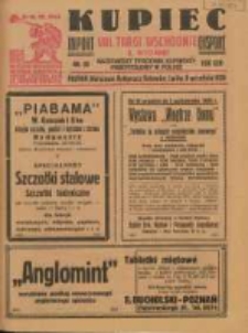 Kupiec: najstarszy tygodnik kupiecko - przemysłowy w Polsce 1928.09.08 R.22 Nr36; VIII Targi Wschodnie 8-12 IX 1928