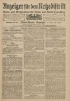 Anzeiger f&uuml;r den Netzedistrikt Kreis- und Wochenblatt f&uuml;r den Kreis und Stadt Czarnikau 1909.08.05 Jg.57 Nr90