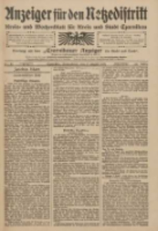 Anzeiger für den Netzedistrikt Kreis- und Wochenblatt für den Kreis und Stadt Czarnikau 1909.08.07 Jg.57 Nr91