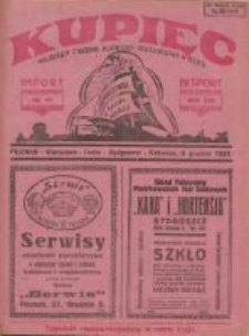 Kupiec: najstarszy tygodnik kupiecko - przemysłowy w Polsce 1928.12.08 R.22 Nr49