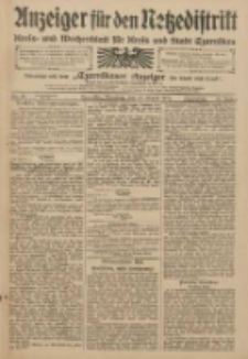 Anzeiger für den Netzedistrikt Kreis- und Wochenblatt für den Kreis und Stadt Czarnikau 1909.08.17 Jg.57 Nr95