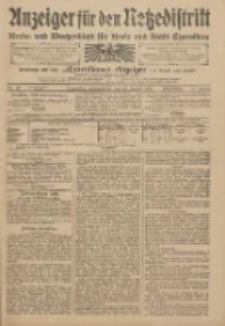 Anzeiger f&uuml;r den Netzedistrikt Kreis- und Wochenblatt f&uuml;r den Kreis und Stadt Czarnikau 1909.08.21 Jg.57 Nr97