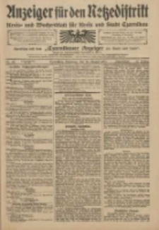 Anzeiger für den Netzedistrikt Kreis- und Wochenblatt für den Kreis und Stadt Czarnikau 1909.08.24 Jg.57 Nr98