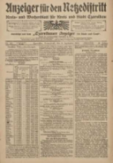 Anzeiger für den Netzedistrikt Kreis- und Wochenblatt für den Kreis und Stadt Czarnikau 1909.09.04 Jg.57 Nr103