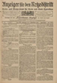 Anzeiger für den Netzedistrikt Kreis- und Wochenblatt für den Kreis und Stadt Czarnikau 1909.09.07 Jg.57 Nr104