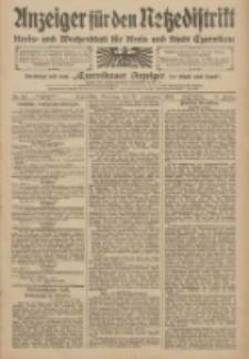 Anzeiger f&uuml;r den Netzedistrikt Kreis- und Wochenblatt f&uuml;r den Kreis und Stadt Czarnikau 1909.09.21 Jg.57 Nr110