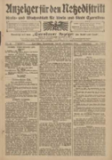 Anzeiger f&uuml;r den Netzedistrikt Kreis- und Wochenblatt f&uuml;r den Kreis und Stadt Czarnikau 1909.09.23 Jg.57 Nr111