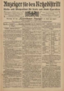 Anzeiger für den Netzedistrikt Kreis- und Wochenblatt für den Kreis und Stadt Czarnikau 1909.09.25 Jg.57 Nr112