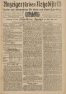 Anzeiger f&uuml;r den Netzedistrikt Kreis- und Wochenblatt f&uuml;r den Kreis und Stadt Czarnikau 1909.09.28 Jg.57 Nr113