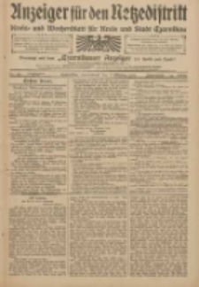 Anzeiger f&uuml;r den Netzedistrikt Kreis- und Wochenblatt f&uuml;r den Kreis und Stadt Czarnikau 1909.10.02 Jg.57 Nr115