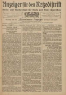 Anzeiger f&uuml;r den Netzedistrikt Kreis- und Wochenblatt f&uuml;r den Kreis und Stadt Czarnikau 1909.10.02 Jg.57 Nr115