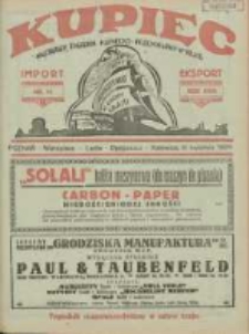 Kupiec: najstarszy tygodnik kupiecko - przemysłowy w Polsce 1929.04.06 R.23 Nr14