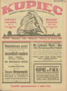 Kupiec: najstarszy tygodnik kupiecko - przemysłowy w Polsce 1929.04.20 R.23 Nr16
