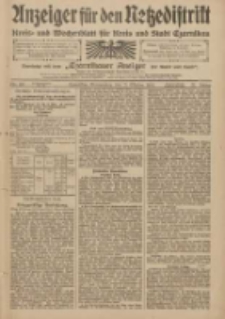 Anzeiger f&uuml;r den Netzedistrikt Kreis- und Wochenblatt f&uuml;r den Kreis und Stadt Czarnikau 1909.10.21 Jg.57 Nr123