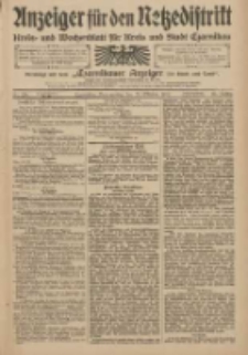 Anzeiger für den Netzedistrikt Kreis- und Wochenblatt für den Kreis und Stadt Czarnikau 1909.10.28 Jg.57 Nr126