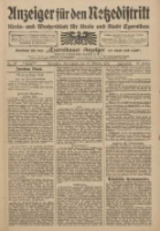 Anzeiger f&uuml;r den Netzedistrikt Kreis- und Wochenblatt f&uuml;r den Kreis und Stadt Czarnikau 1909.10.30 Jg.57 Nr127