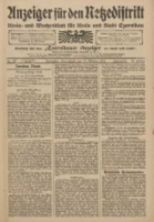 Anzeiger für den Netzedistrikt Kreis- und Wochenblatt für den Kreis und Stadt Czarnikau 1909.10.30 Jg.57 Nr127