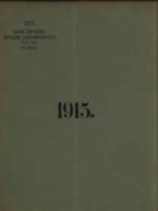 Trzydzieste roczne sprawozdanie Banku Związku Spółek Zarobkowych w Poznaniu z czynności w roku 1915