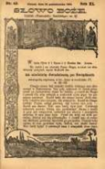 Słowo Boże: dodatek do Przewodnika Katolickiego R.11. 1908 Nr.43