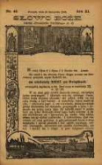 Słowo Boże: dodatek do Przewodnika Katolickiego R.11. 1908 Nr.46