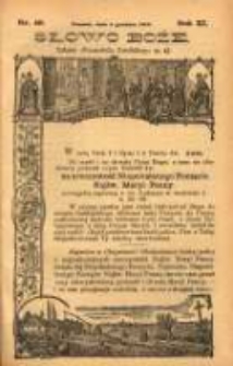 Słowo Boże: dodatek do Przewodnika Katolickiego R.11. 1908 Nr.49