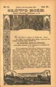 Słowo Boże: dodatek do Przewodnika Katolickiego R.11. 1908 Nr.51