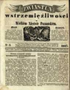 Zwiastun Wstrzemięźliwości w Wielkiem Księstwie Poznańskiem. R. 3. 1845, nr 3