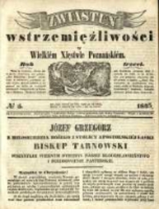 Zwiastun Wstrzemięźliwości w Wielkiem Księstwie Poznańskiem. R. 3. 1845, nr 5