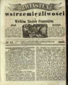 Zwiastun Wstrzemięźliwości w Wielkiem Księstwie Poznańskiem. R. 3. 1845, nr 11