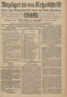 Anzeiger für den Netzedistrikt Kreis- und Wochenblatt für den Kreis und Stadt Czarnikau 1909.11.20 Jg.57 Nr135