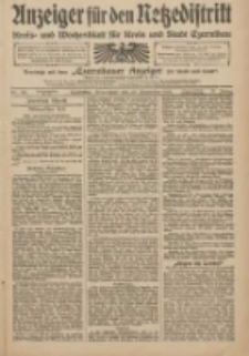 Anzeiger f&uuml;r den Netzedistrikt Kreis- und Wochenblatt f&uuml;r den Kreis und Stadt Czarnikau 1909.11.20 Jg.57 Nr135