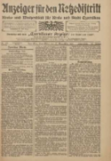 Anzeiger f&uuml;r den Netzedistrikt Kreis- und Wochenblatt f&uuml;r den Kreis und Stadt Czarnikau 1909.11.27 Jg.57 Nr138
