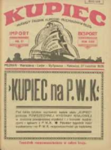 Kupiec: najstarszy tygodnik kupiecko - przemysłowy w Polsce 1929.04.27 R.23 Nr17