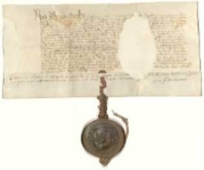 [Poświadczenie sprzedaży na wyderkaf przez Bernarda Radomickiego połowy wsi Boguszyn bratu rodzonemu Mikołajowi].