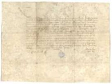 [Poświadczenie przez kr&oacute;la Kazimierza Jagiellończyka odbioru 2000 floren&oacute;w węgierskich pożyczki od Mikołaja Krystyna z Lublina na tzw. widerkoff.]